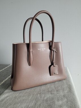 kate spade New York Taupe Leather Structured Tote